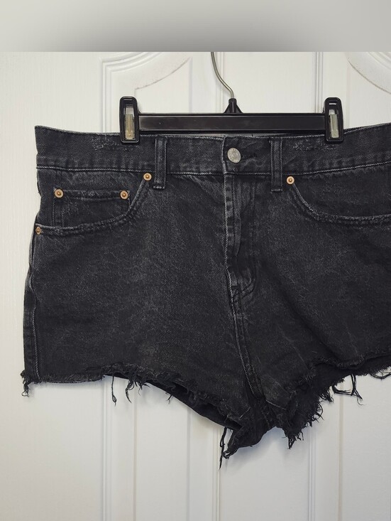 BDG Pants - BDG Black Washed Distressed High-Rise Jean Shorts Size 30